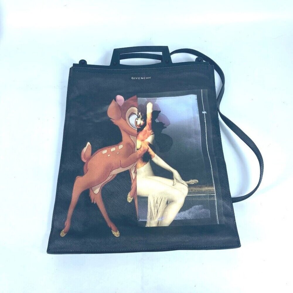 GIVENCHY DISNEY collaboration Bambi 2WAY Hand Bag Vertical Tote Bag Shoulder Bag